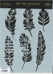 Cadence Schablone Federn 21x29cm