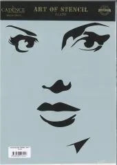 Cadence Schablone Gesicht Frau 1 21x29cm