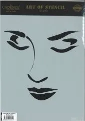 Cadence Schablone Gesicht Frau 2 21x29cm