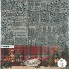 Festive Nostalgia 8x8 Inch Acetate Sheets White & Green (6pcs)
