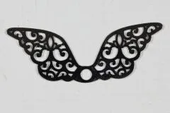 Metallfl�gel silbefb. 40x13mm