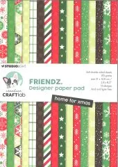 Studio Light Friendz. Designer paper pad - Home for xmas