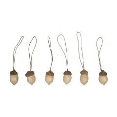 Deko-Eichel mit H�nger natur 6 St.