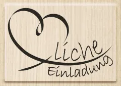 Stempel „Herzliche Einladung“