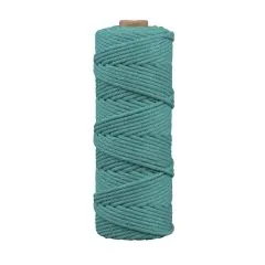 Makramee Garn, 3mm � petrol