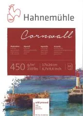 Hahnem�hle Cornwall Aquarell-Block 17x24cm cold pressed matt