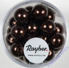 Renaissance Glaswachsperlen, 10 mm � nougat