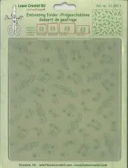 Embossing Folder Background Musical Symbols