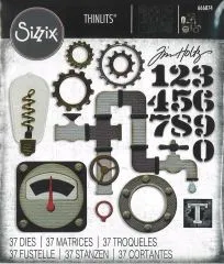 Sizzix Thinlits Stanze Set 37PK - Vault industrial by Tim Holtz