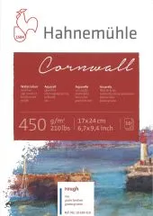 Hahnem�hle Cornwall Aquarell-Block 17x24cm rau