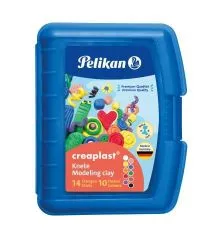 Knetmasse Creaplast� 198, blaue Box mit 14 Stangen in 10 Farben