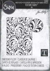 Sizzix Multi-Level Texture Fades Embossing Folder - Vault Flourish by Tim Holtz
