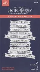 Spellbinders Stanze - Deutsche Texte