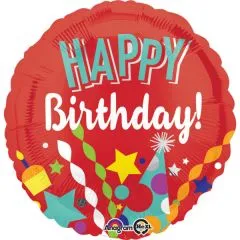 Standard Festive HBD Foil Balloon Folienballon