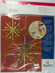 Drahtstern f�r Perlen, 15/10cm 3 St�ck