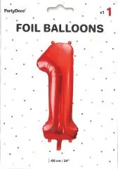 Folien-Ballon 1 rot 86cm