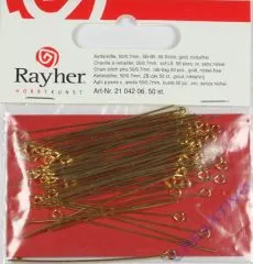 Kettelstifte 50/0,7mm 50St gold