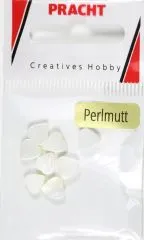 Muschelperlen Herz 6mm wei� 8 St�ck