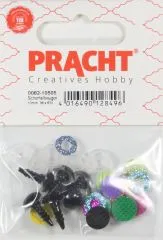 Glitzer-Sicherheitsaugen 10mm mix 6 St�ck