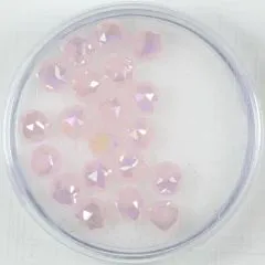 Glasschliffperlen 6mm satt hellrosa AB 20 St.