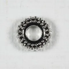 Metallperle Rad platinfb. 6x2mm