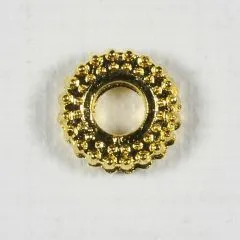 Metallperle Rad goldfb. 6x2mm