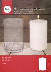 Kerzengie�form,zylindrisch flach, 10cm �
