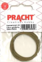 Edelstahldraht 4m 0,5mm goldfarbig