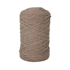 Braidy Recycling Garn, geflochten, 2mm � taupe