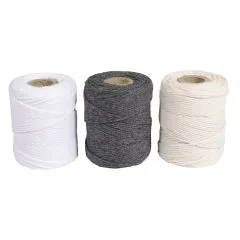 Makramee Garn, sortiert, 1mm � sand
