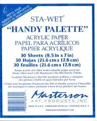 Masterson Sta-Wet 30 Blatt Acrylpapier 21,6cm x 17,8cm
