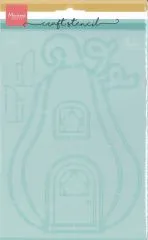 Marianne Desin Craft Stencil - Pumpkin Cottage By Marleen