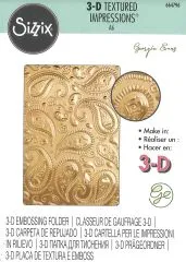 Sizzix 3-D Textured Impressions A6 Embossing Folder - Paisley