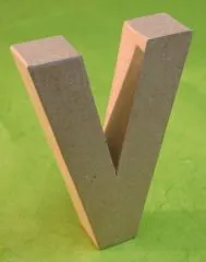 Rayher Pappmach� Buchstabe V - 15cm