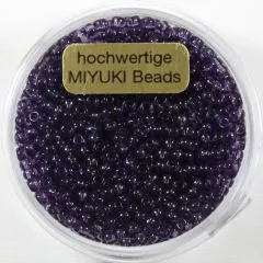 Miyuki Beads 2,2mm 12g transparent purple velvet