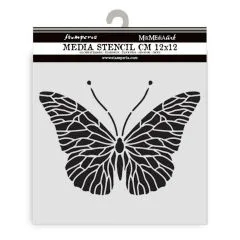 Stamperia Stencil 4.72X4.72 - Quiet Days Butterfly