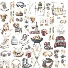 Mintay Scrapbooking Papier Winter Time Motiv 10