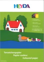 Tonzeichenblock A4 in 20 Farben