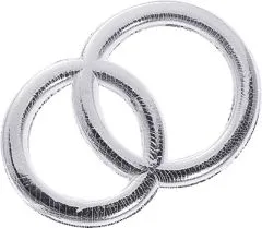 Wachseheringe 32mm silber