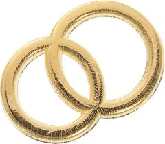 Wachseheringe 32mm gold