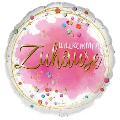 Folienballon Willkommen Zuhause