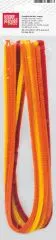 Chenilledraht 50cm 8mm 10 St�ck Mix orange