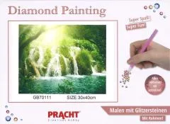 Diamond Painting mit Rahmen 30x40cm - Wasserfall