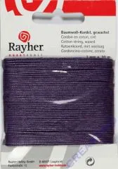 Baumwoll-Kordel gewachst 20m lila