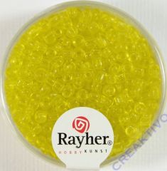 Rocailles 2,6mm ø transparent gelb