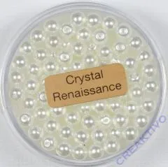 Crystal Renaissance Perlen 4mm weiss