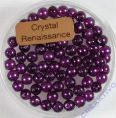 Crystal Renaissance Perlen 4mm lila