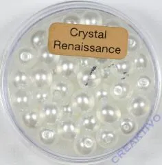 Crystal Renaissance Perlen 6mm weiss