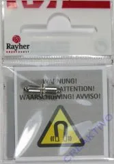 Rayher Magnetschliesse 11mm Zylinder platin
