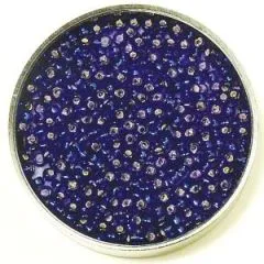 Premium-Rocailles, 2,2 mm  mit Silbereinzug royalblau (Restbestand)